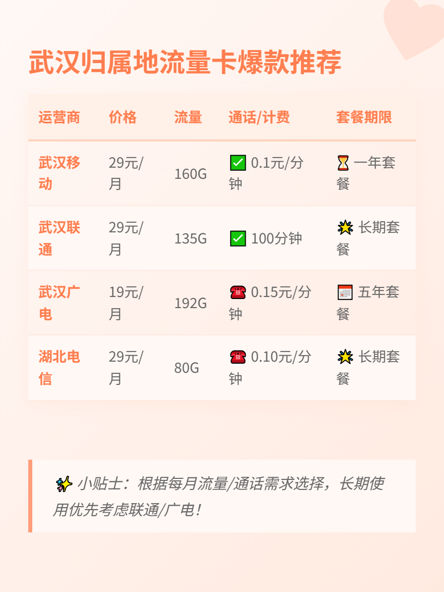 湖北武汉归属地流量卡🌐中国广电19元192G大流量卡套餐