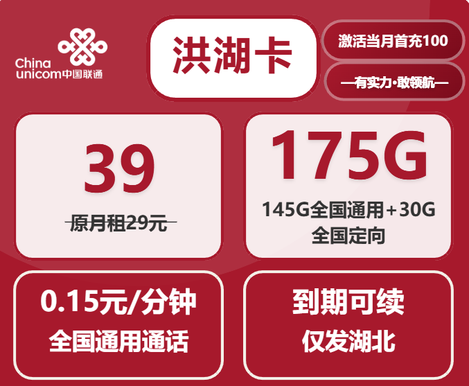 2025年湖北联通流量卡全面解析：洪湖卡套餐详情与激活指南